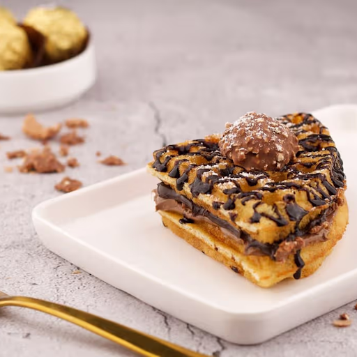 Ferrero Rocher Waffle Sandwich