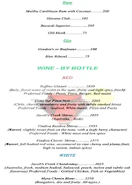 Falcon Greens - Prestige Golfshire menu 2