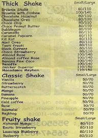 Shakes Bond menu 2