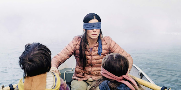 Sandra Bullock as Malorie in the Netflix film 'Bird Box'.