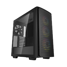 Thùng máy/ Case Deepcool CK560 Black (3 Fan ARGB + 1 Fan Black)