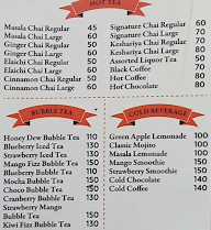 The Tea Junction menu 1