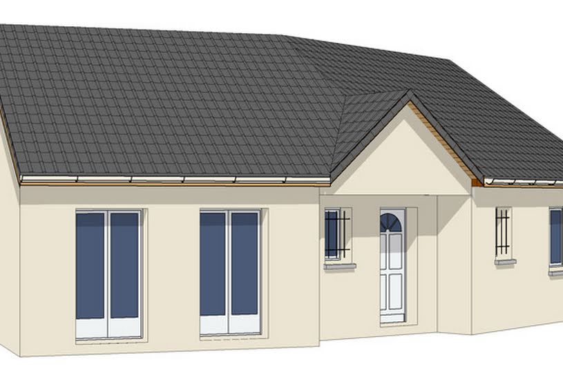  Vente Terrain + Maison - Terrain : 1 700m² - Maison : 75m² à Le Breuil-en-Bessin (14330) 