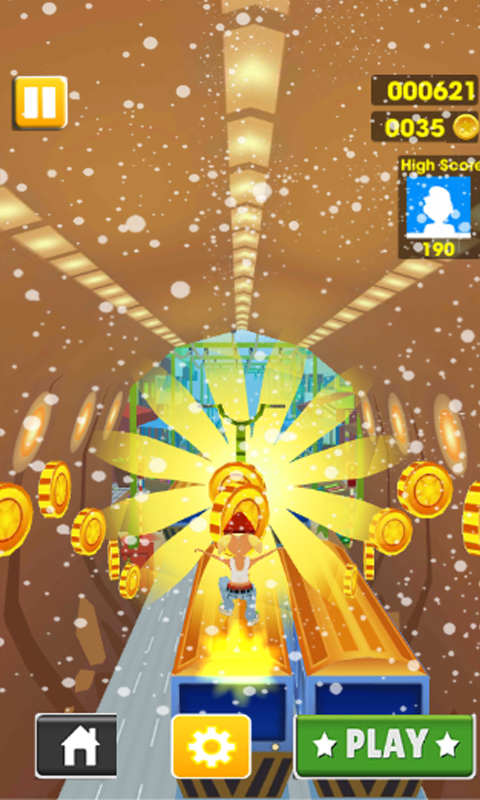   Boy Subway Surf Run Snow- 스크린샷 