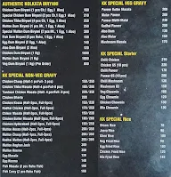 Kolkata Kitchen menu 1