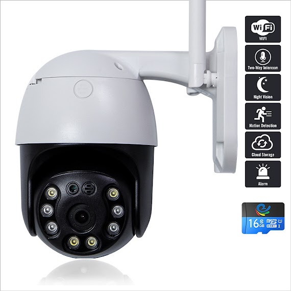 Camera Wifi Ip Quan Sát Ngoài Trời Chống Nước, Ban Đêm Có Màu, Độ Phân Giải 3