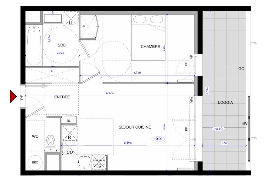 Vente appartement 2 pièces 43 m² à Aimargues (30470), 199 000 €