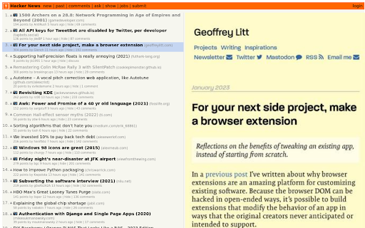 Hacker News preview