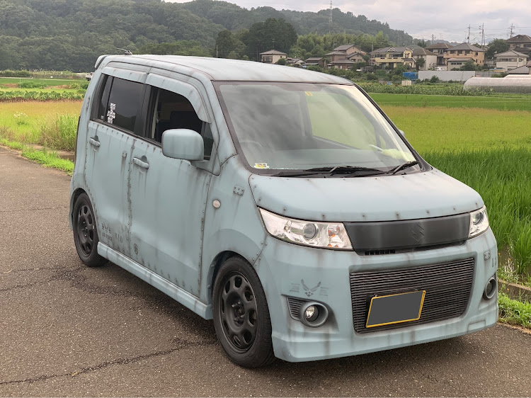 ワゴンRスティングレーのミリタリー塗装・エイジング塗装・DIY・オールペンに関するカスタム事例の投稿画像1枚目