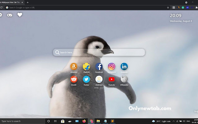 Penguin Wallpaper New Tab Theme