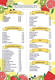 Stop 'N' Joy Cafe menu 2