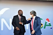 President Cyril Ramaphosa and Patrick Soon-Shiong launched the NantSA facility in Cape Town on Wednesday. 