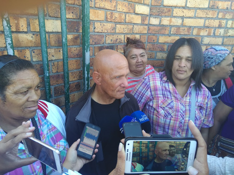 Sedick Abrahams outside Mitchells Plain Magistrate's Court on Wednesday.