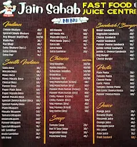 Jain Sahab Fast Food And Juice Center menu 1