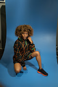 A model wears designs from Blank Collection's collaborative line with Reebok.