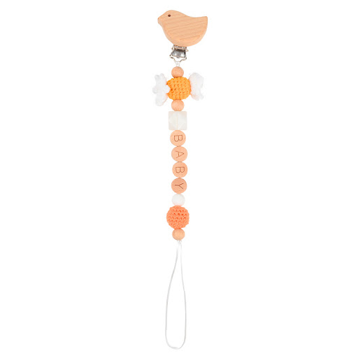Title 1, Crochet Woolen Candy Pacifier Chain, a safe and...