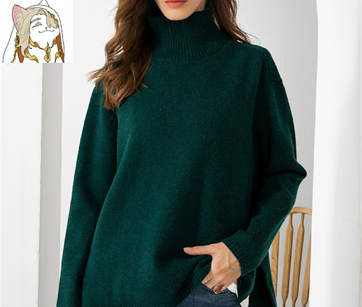 Title 14, Autumn Winter Basic Oversize Thick Sweater Pull...
