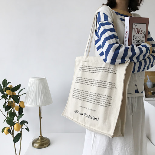 Title 2, Ladies Canvas Shoulder Bag, Fairy Tale Print Da...
