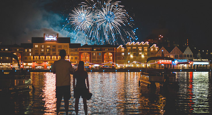 Magic Kingdom Fireworks from Disney's Boardwalk