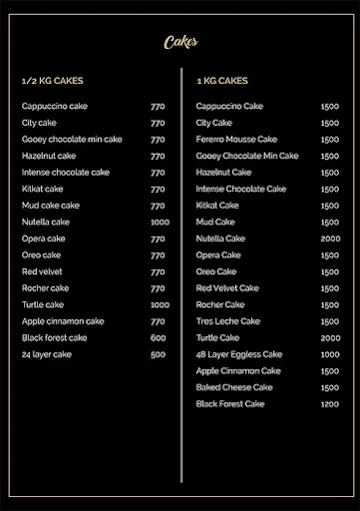 Elementaria Bakery Cafe menu 