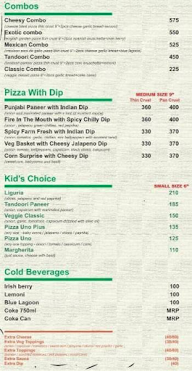 Bon Pizza Wood Fired Pizza menu 2