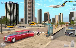 Limousine Taxi Driving Game Screenshot