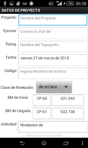 Libreta de Nivelación