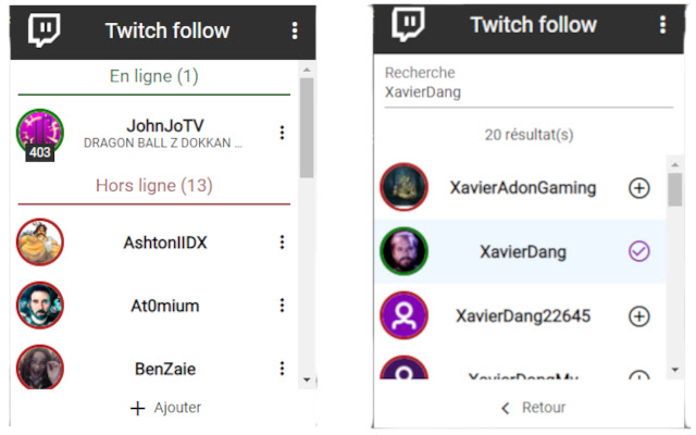 Twitch Follow chrome extension