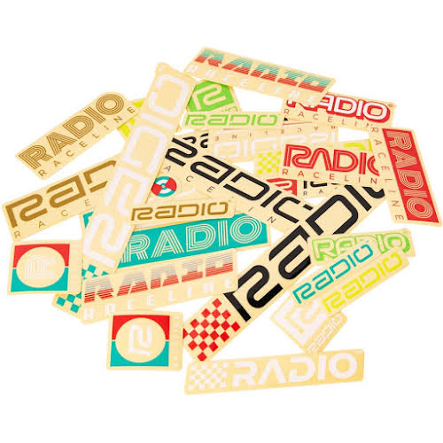 Radio Raceline Sticker Pack - 28 Pieces, Assorted