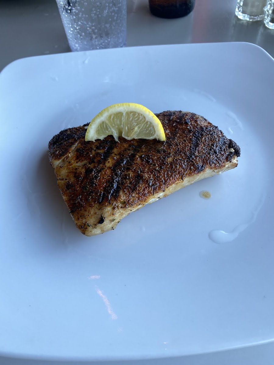 Blackened fish of the day