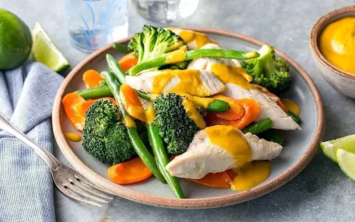 Boiled Chicken With Veggies