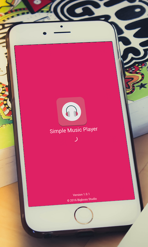Simple Music Player Screen 1