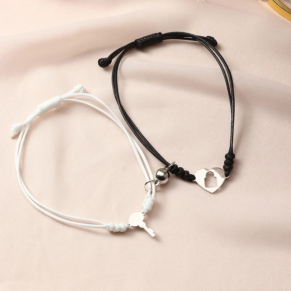 Title 5, Einfaches Legierungs-Liebesmagnet-Armband für d...
