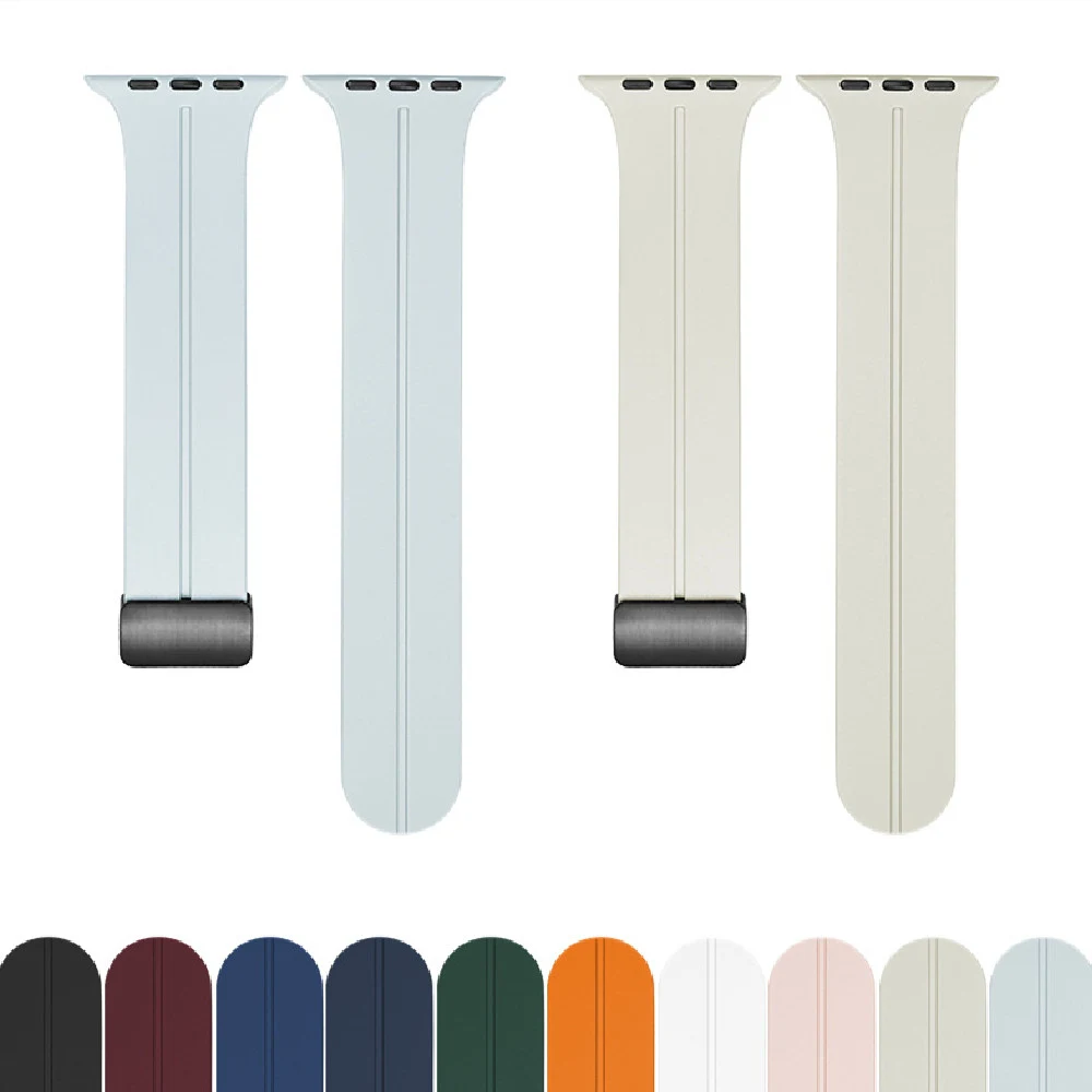 Title 4, Magnetische siliconen horlogeband met vouwsluit...