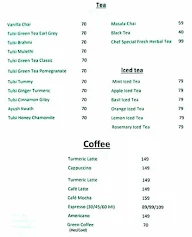 Ruhe Organic Cafe menu 1