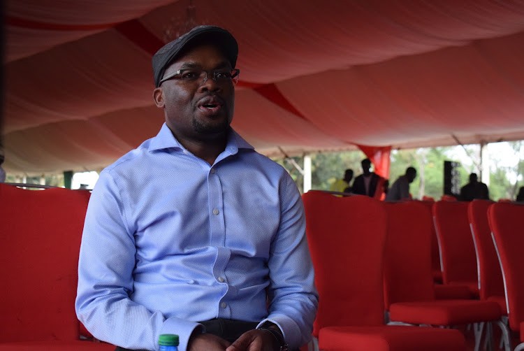 PS for Interior & National Administration Raymond Omollo speaks to the press at Oriwo Boys High School in Karachuonyo constituency on July 13,2023