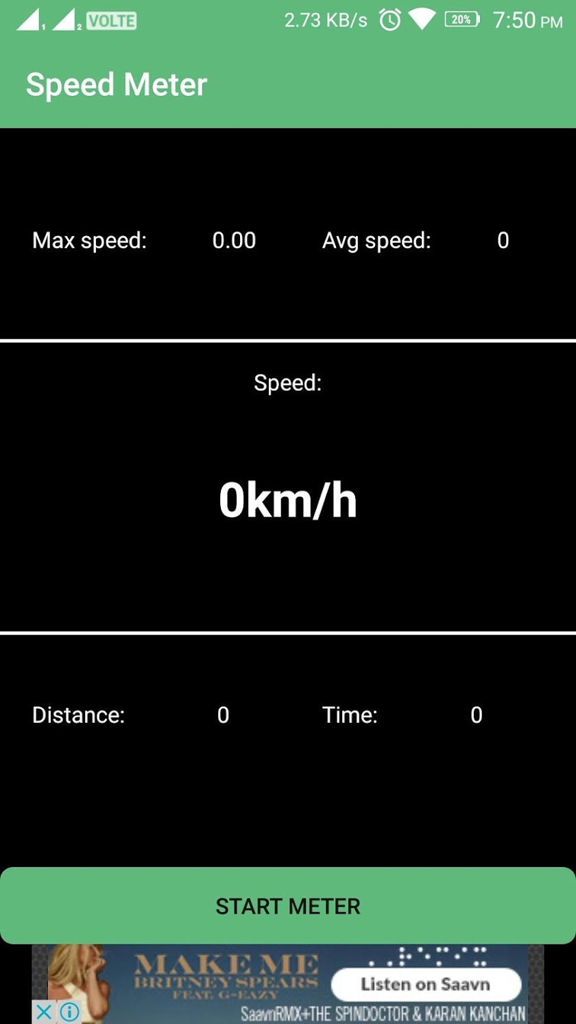 Speed Meter Screen 1