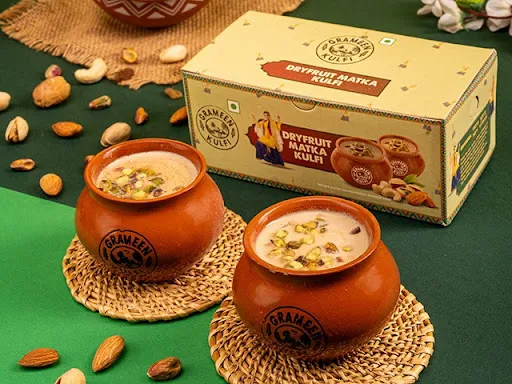 Dry Fruit Matka Kulfi (Pack of 2)