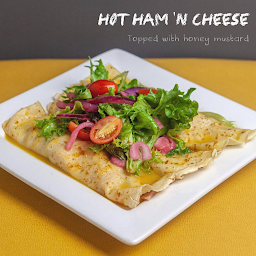 Hot Ham ‘n Cheese Crepe