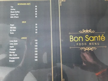 Bon Sante menu 