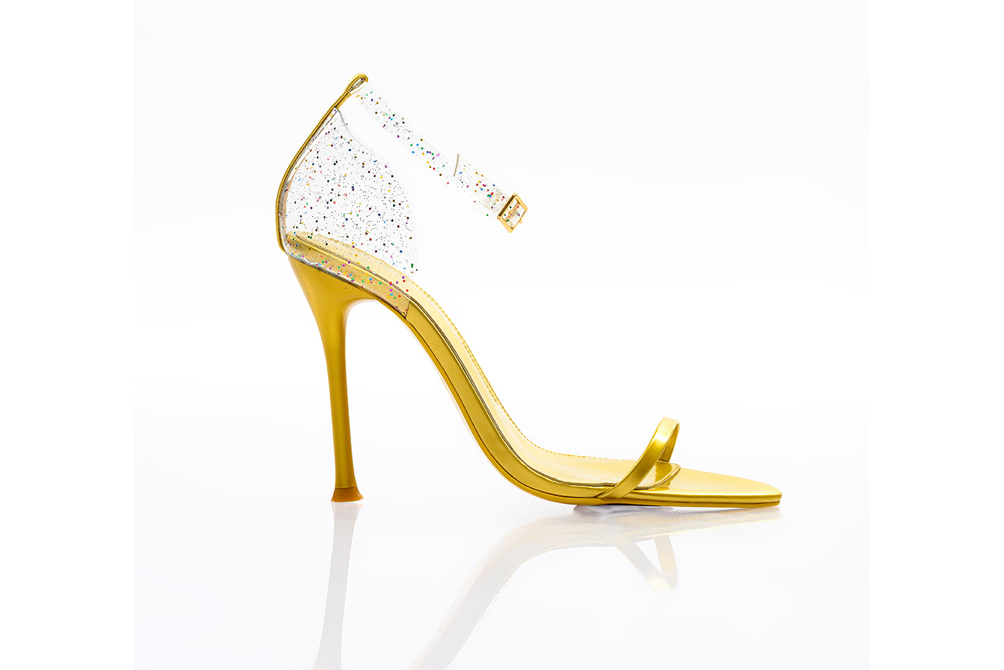 KAREN Gold Patent Sandal | Shop Designer Womens Footwear