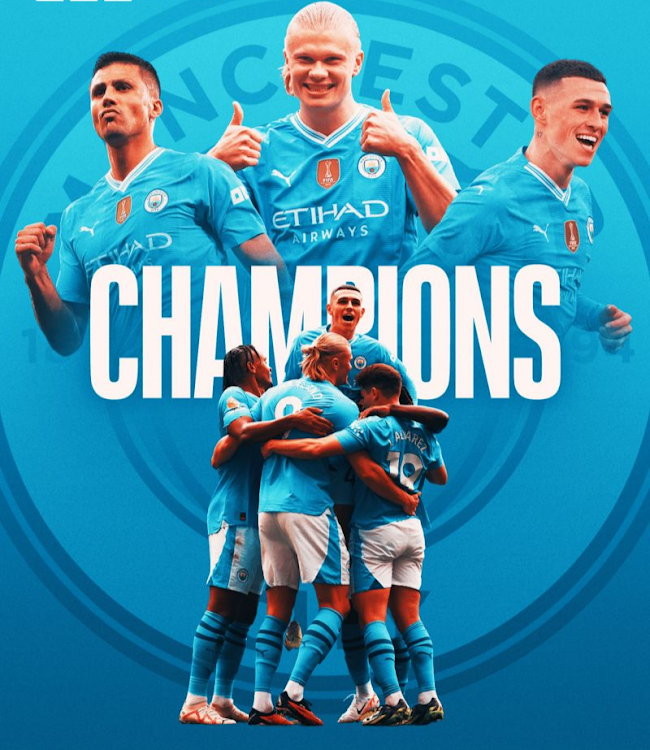 Manchester City crowned EPL 2023/2024 Champions