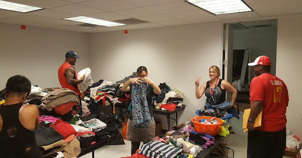 Houston Millennials Food and Clothing Drive for the Homeless - HPL Downtown