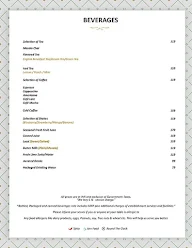 The Prism Restaurant menu 1