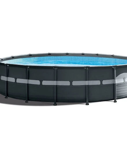 Deluxe Above Ground Swimming Pool Set: 18ft X 52in – Incl... - 2