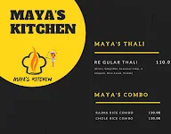 Maya's Kitchen menu 1