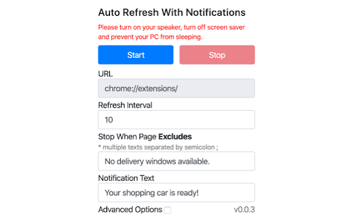 Auto Refresh With Notifications