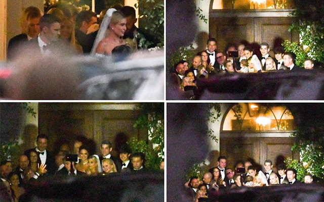 The scene of the Bieber couple's wedding