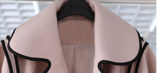 Title 1, Womens Beige Black Bat-Shaped Cloak Woolen Coa...