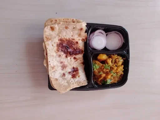 Aloo Gobi Sabzi With 2 Paratha